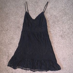 Hollister black lace dress